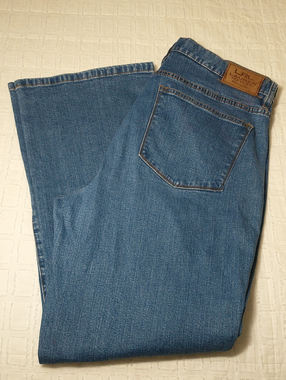 Lauren Ralph Lauren Jeans, Classic Bootcut, Size 14, Medium Blue Wash, Classic